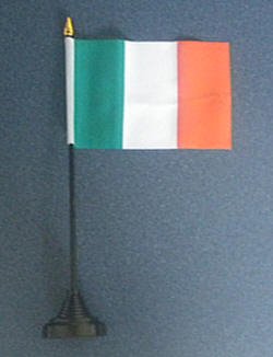Letscollect-It Ireland Country Desk Flag - 4x6 Inch Mini Irish Tabletop Flag for Home, Office, Pub Decor - Perfect for St. Patrick's Day, Irish Pride & Celtic Themed Parties