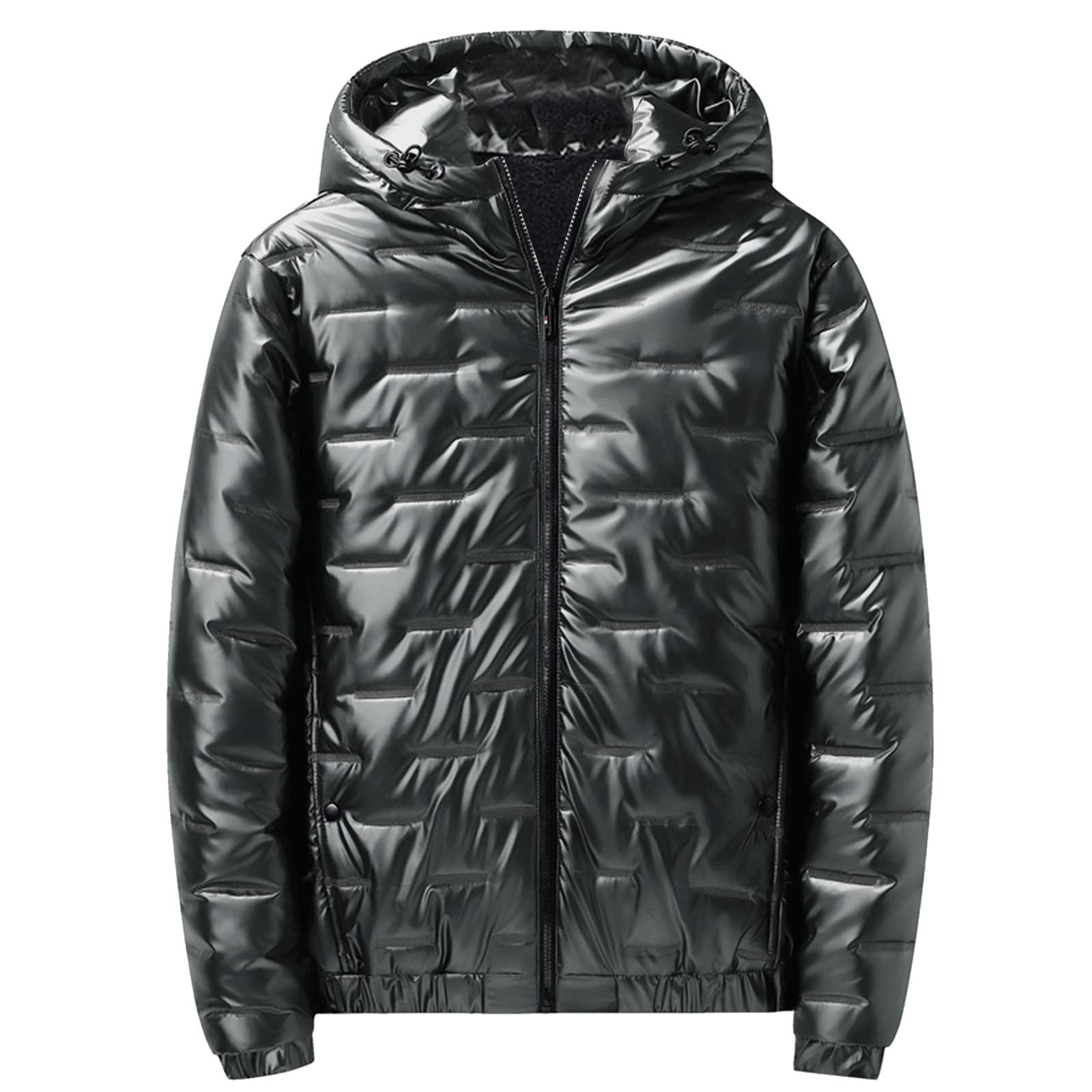 Xiloccer Men's Linen Hooded Jacket - Winter & Autumn Long Coat, Solid Color Casual Outerwear for Outdoor Activities and Daily Wear