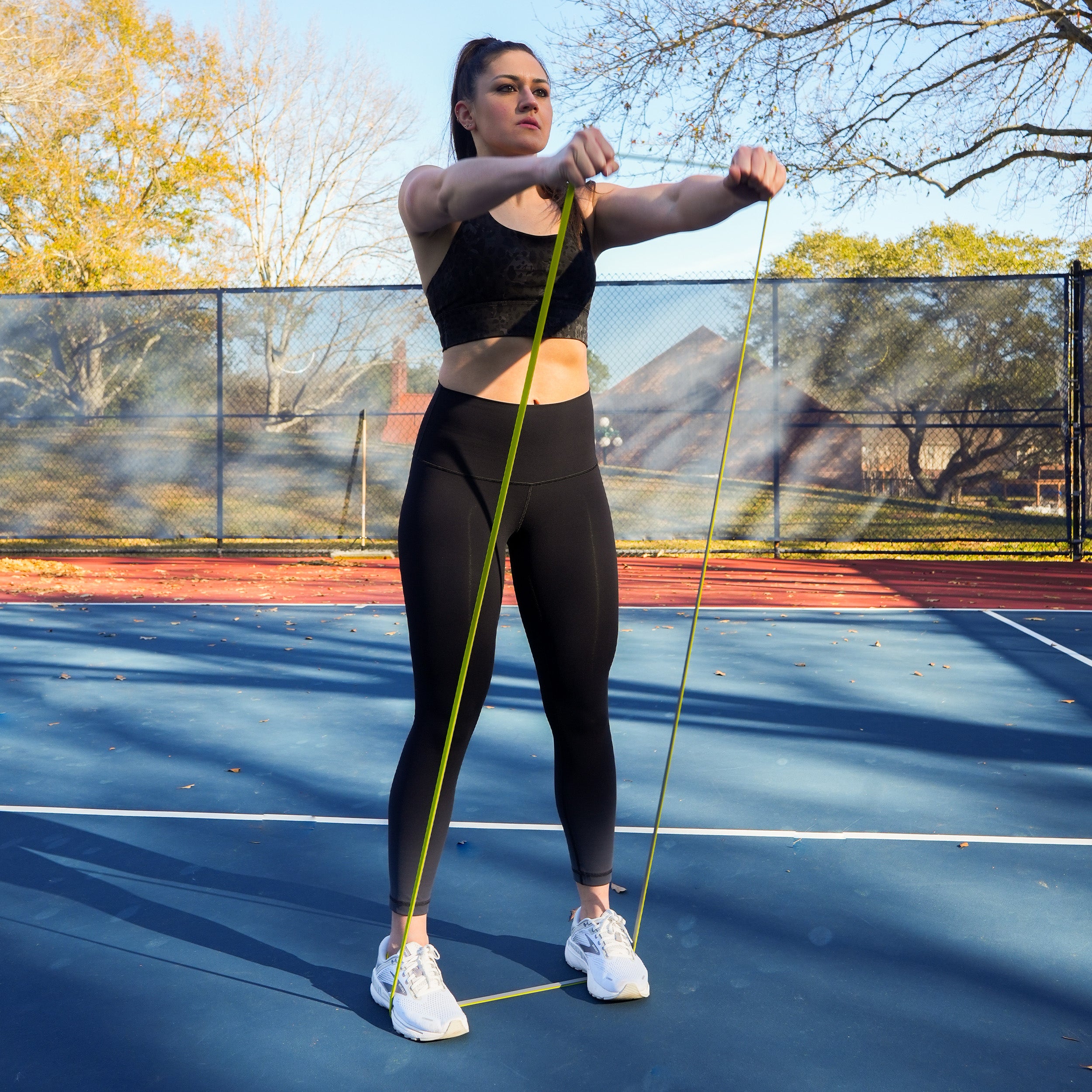 PRCTZ Resistance Bands for Workout - Extra Light Exercise Bands with Two Tone Colors - Perfect for Home Gym, Yoga, Pilates & Physical Therapy