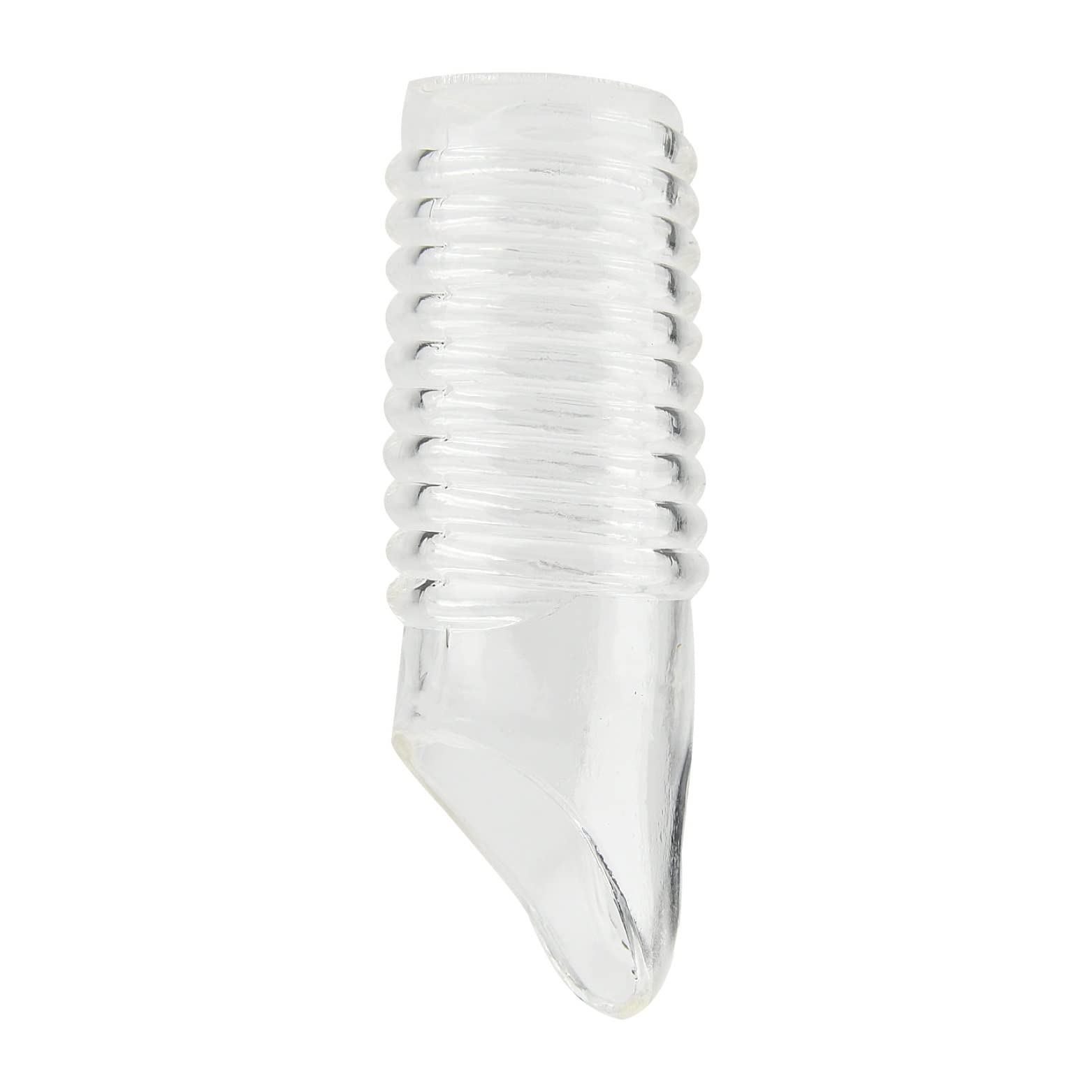 Loving Joy Textured Penis Sleeve with Ball Loop - Clear Male Enhancement Sex Toy for Couples & Solo Play - Enhances Pleasure & Sensation During Intimacy