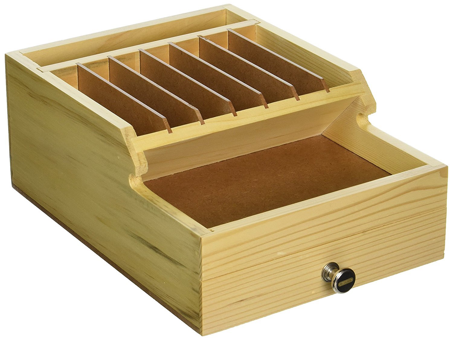 Beadalon Wooden Bead Organizer - Perfect for Jewelry Making, Craft Storage & DIY Projects - Compact & Durable Beading Box for Beads, Charms & Findings