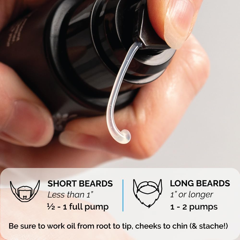ZEUS Refined Beard Oil for Men - Leave-In Conditioner for Softer Beard & Mustache - Natural Sandalwood Scent - Made in USA - 1.6 oz - Perfect for Daily Grooming & Styling