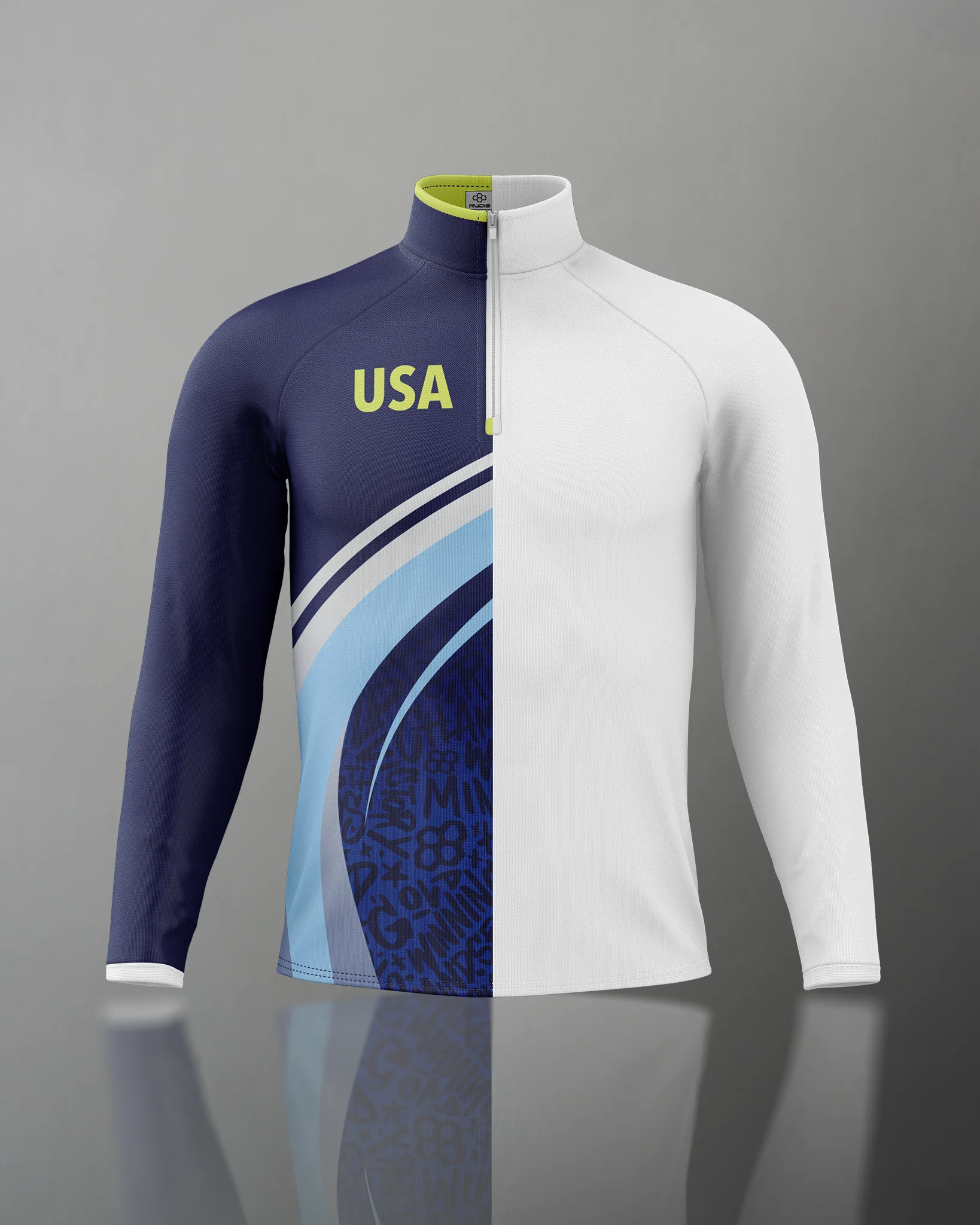 RUDIS Men's Elite 1/4 Zip Pullover - Lightweight Performance Training Top for Wrestling, MMA & Gym Workouts - Moisture Wicking & Breathable Athletic Shirt for Men