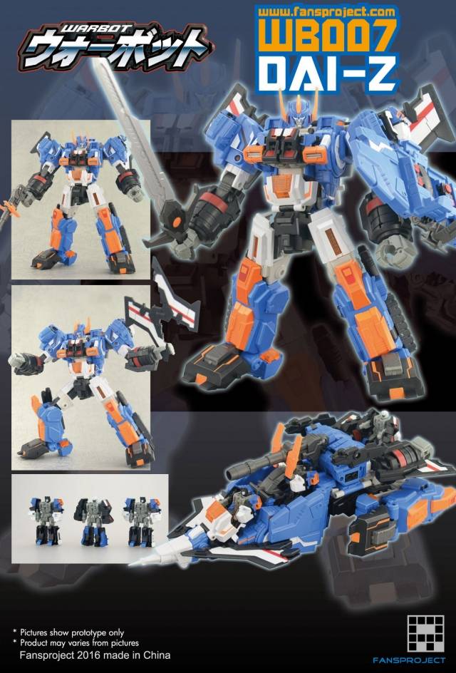 Fansproject Warbot Dai Z WB 007 Action Figure - Collectible Transformers-Style Robot Toy for Display & Play | Perfect for Fans & Collectors