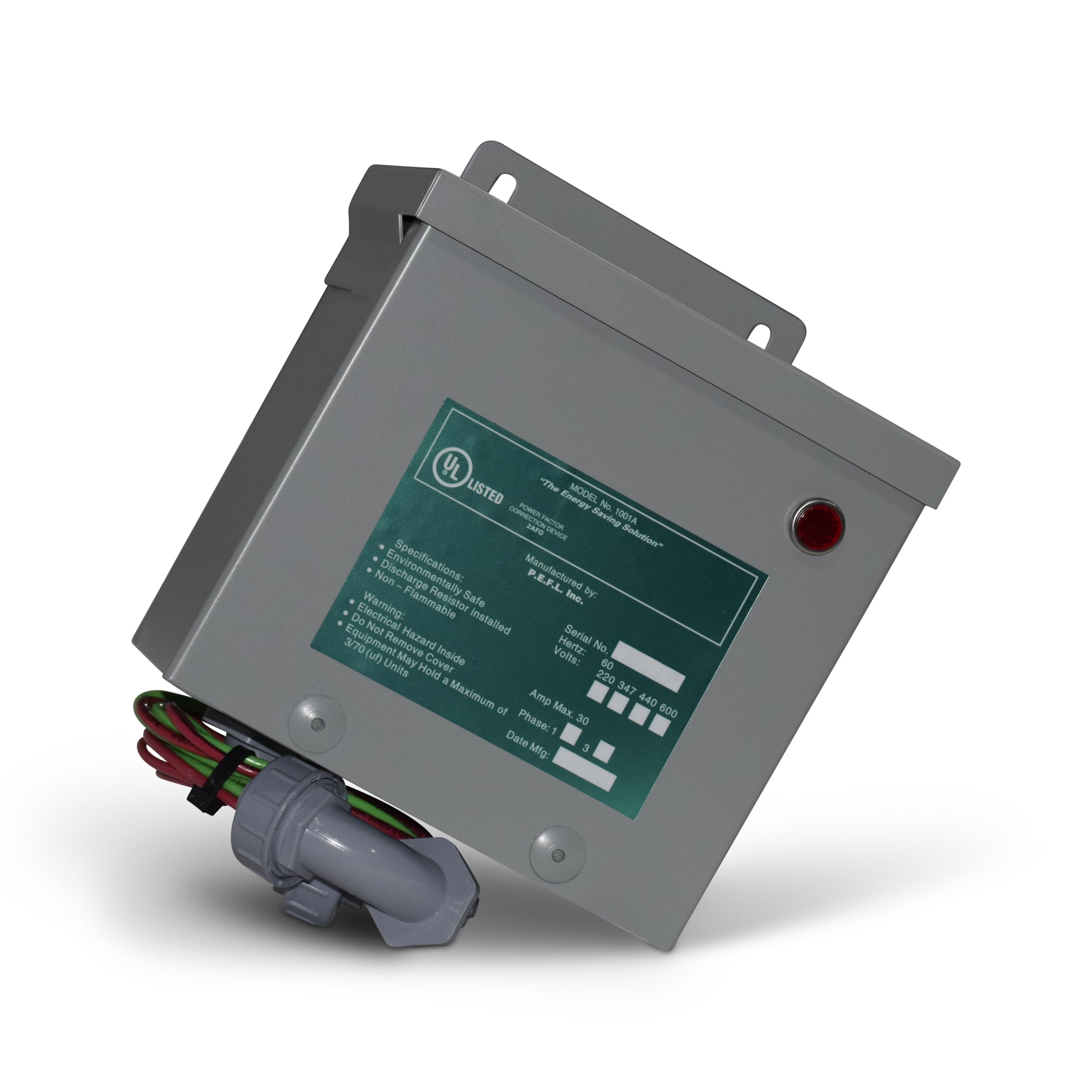Energy Saving Power Factor Correction Device with Whole House Surge Protection for 200 AMP Service - Reduce Electricity Bills & Protect Appliances from Power Surges