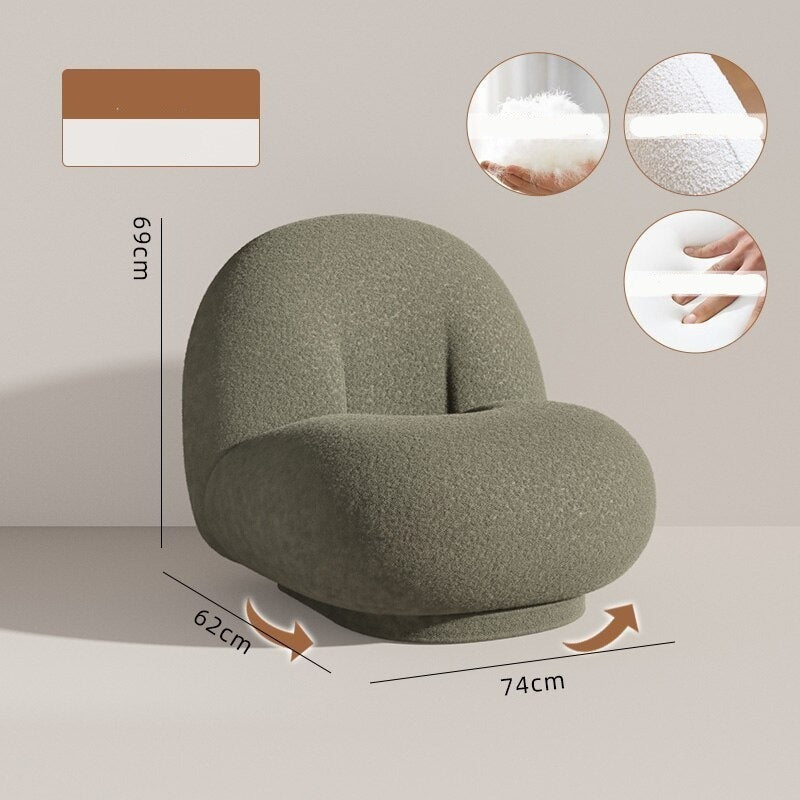 Luxury Velvet Sofa Chair - Soft & Stylish Accent Chair for Living Room, Bedroom, or Office - Comfortable Modern Seating with Elegant Design for Home Decor