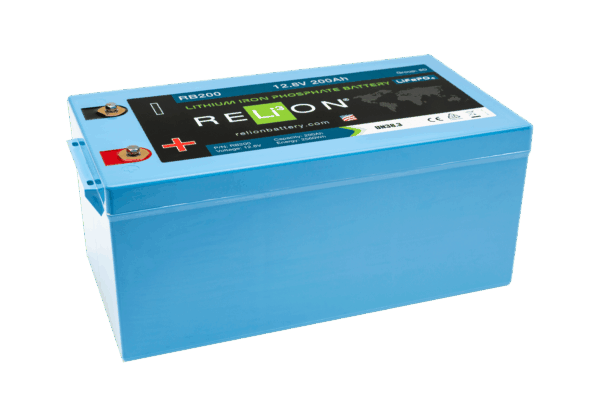 RELION 12.8V 200Ah LiFePO4 Deep Cycle Battery - High Performance Lithium Iron Phosphate Battery for RVs, Marine, Solar Power & Off-Grid Applications