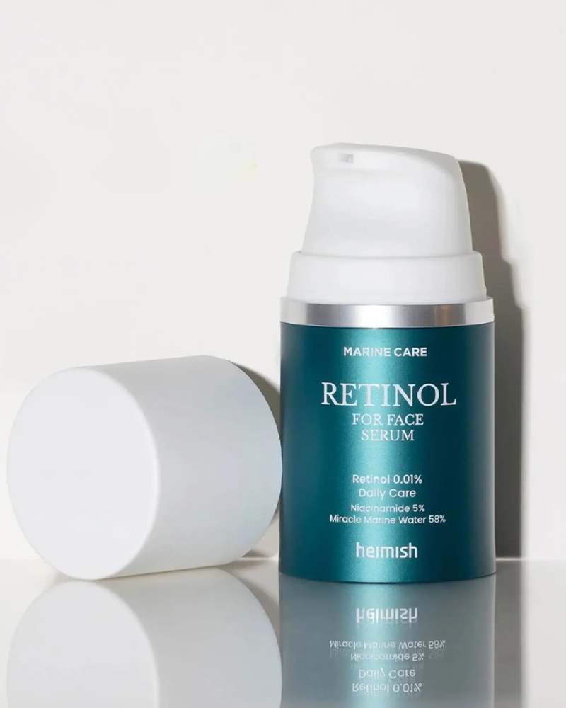 Heimish Marine Care Retinol Face Serum - Anti-Aging & Hydrating Facial Treatment for Wrinkles & Fine Lines - Perfect for Nighttime Skincare Routine