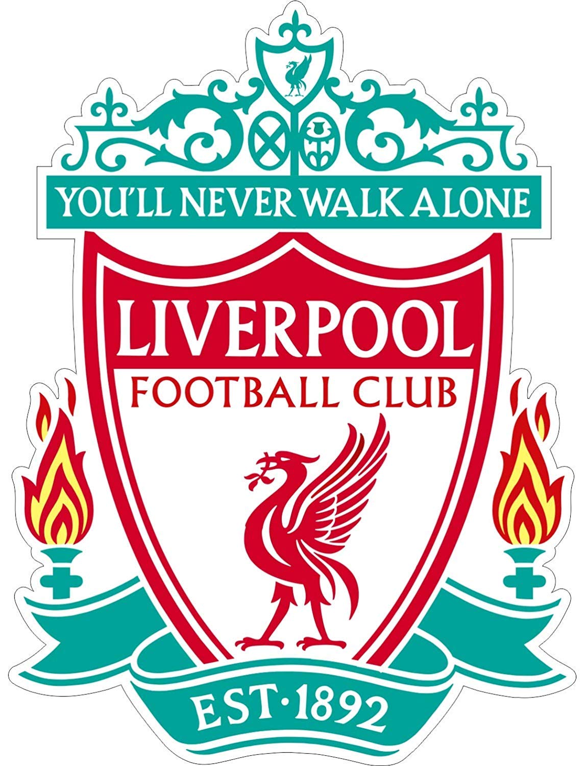 Liverpool FC Soccer Vinyl Decal Sticker - Custom Sizes for Fans - 'You'll Never Walk Alone' (3 Inch) - Perfect for Laptops, Cars & Football Accessories