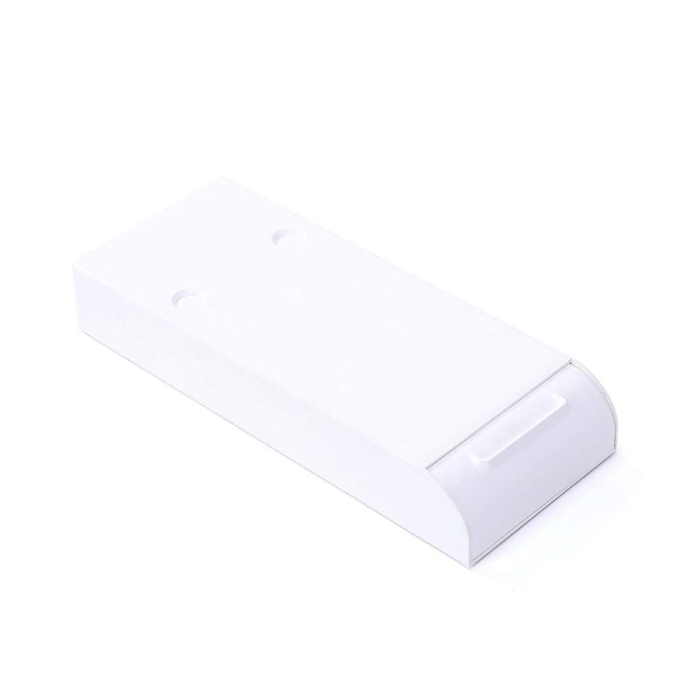 Self-Adhesive Under Desk Pencil Tray Organizer - Hidden Stationery Storage Drawer for Office, School & Home Use - White - Perfect for Desk Organization & Workspace Decluttering