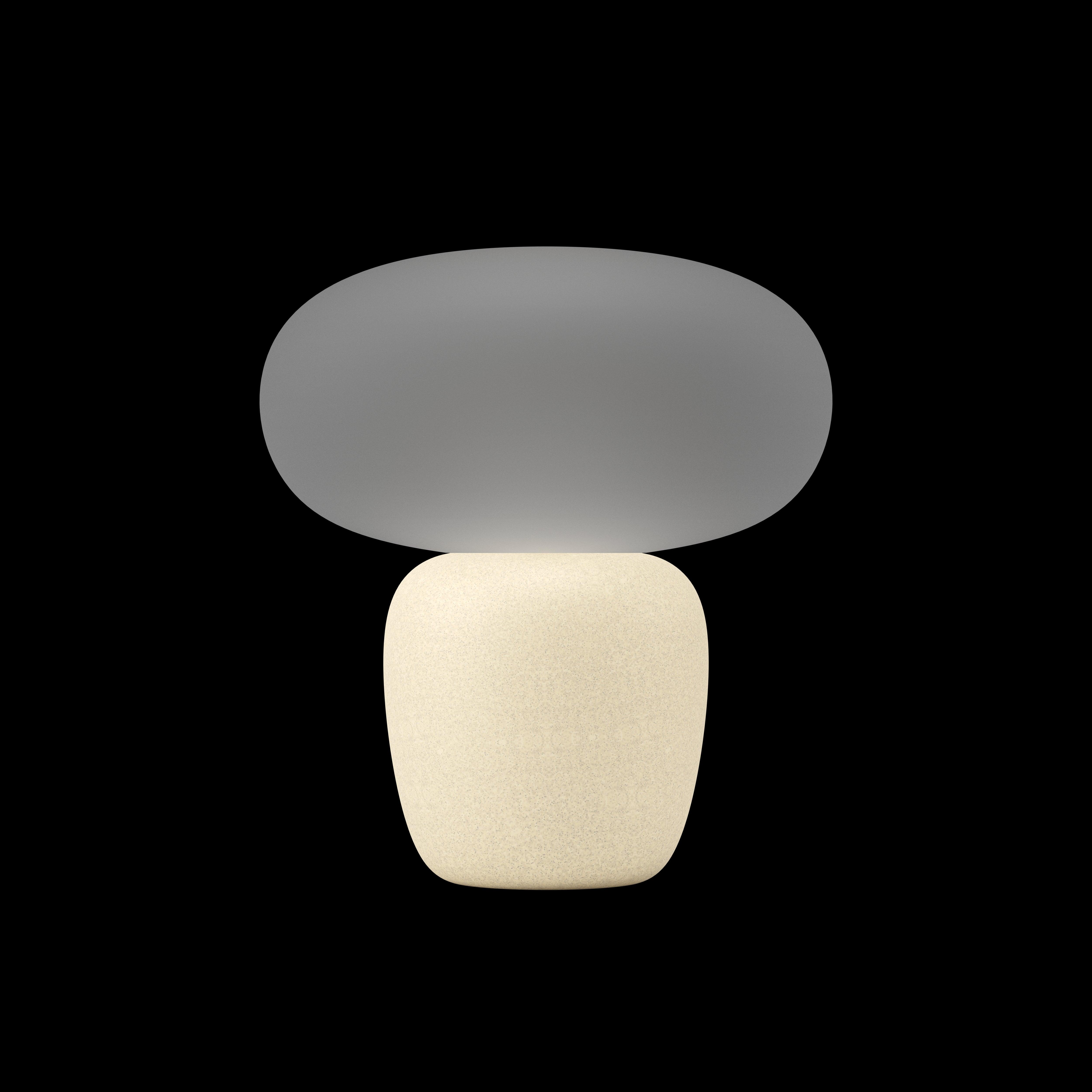 Eglo Cahuama Brown Ceramic Table Lamp with Satin White Glass Shade - Modern Home Decor for Living Room, Bedroom & Office Lighting