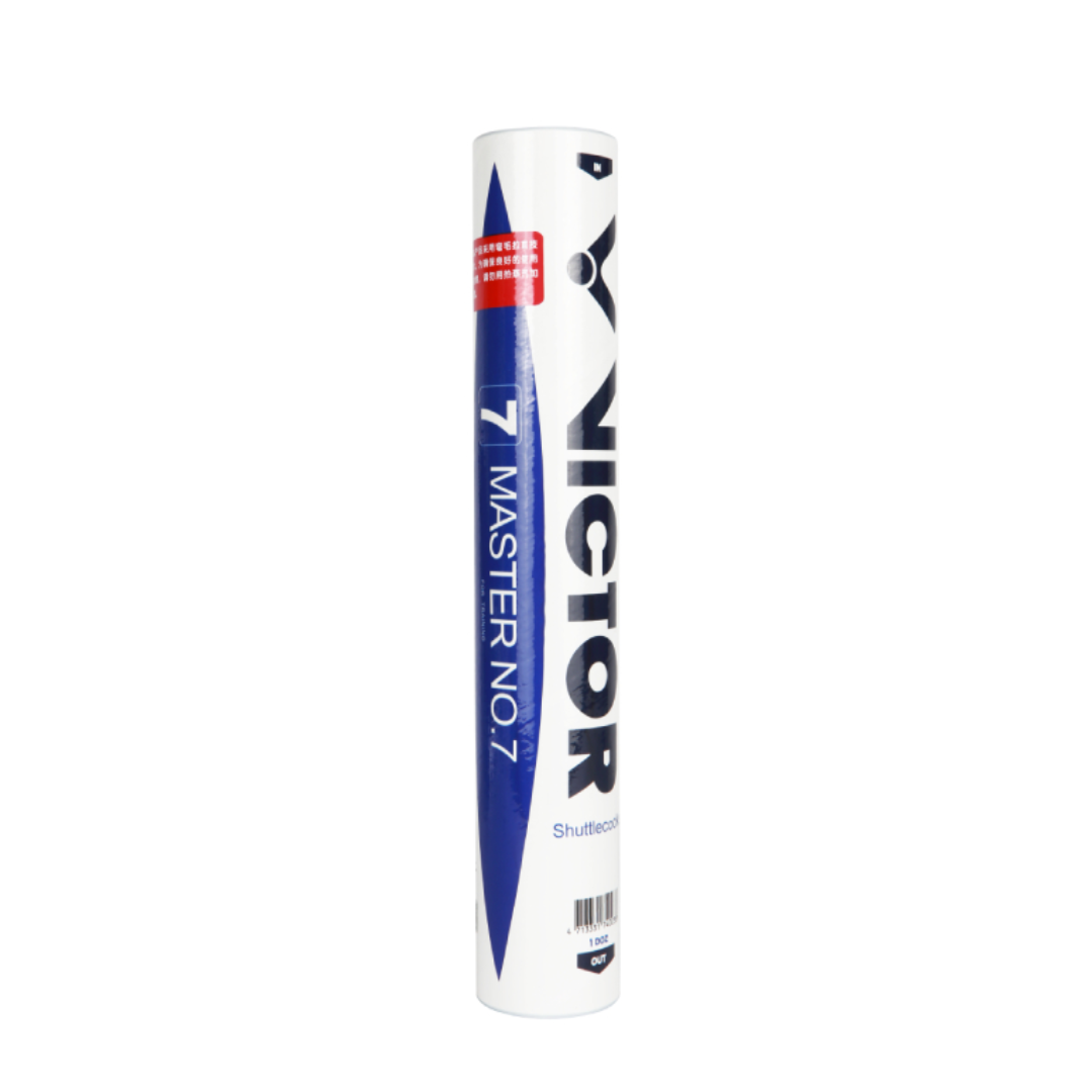 Victor Master No.7 Premium Feather Badminton Shuttlecocks - Professional Grade for Tournaments & Training | Perfect for Indoor Sports & Badminton Clubs