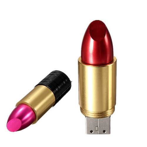 8GB Lipstick-Shaped USB 2.0 Flash Drive - Portable Memory Stick for Women, Students & Office Use - Perfect for Data Storage, File Transfer & Backup