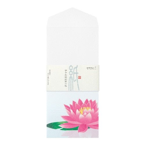 Seasons Silk Print Envelope Midori DESIGNPHIL - Elegant Japanese Style Stationery for Letter Writing, Gift Wrapping & Scrapbooking