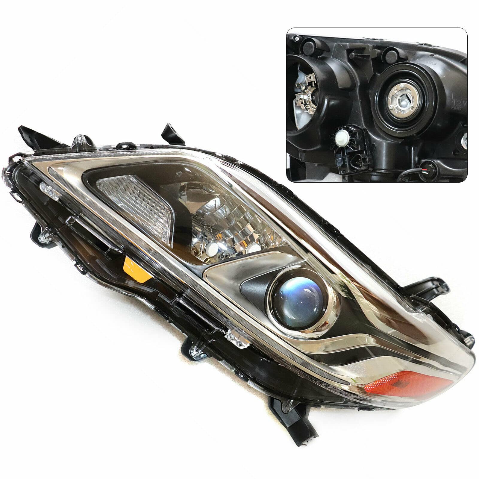 LOYALHEARTDY Headlight Assembly for 2015-2020 Toyota Sienna - Driver Side Left Front Headlamp with DRL, OEM Replacement, Clear Lens - Perfect for Night Driving & Vehicle Upgrades