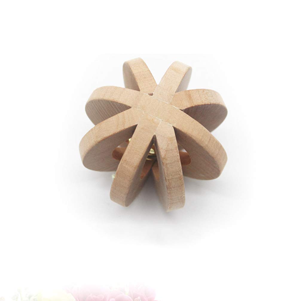 Balacoo Interactive Pet Toy with Wood Bell - Rolling Exercise Toy for Puppies, Kittens & Small Dogs - Fun Playtime & Training for Indoor & Outdoor Use