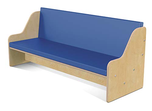 Jonti-Craft YoungTime 7086YT Kids Wooden Living Room Couch - Durable Toddler Sofa for Playroom, Classroom & Nursery - Perfect for Reading Nook, Pretend Play & Relaxation