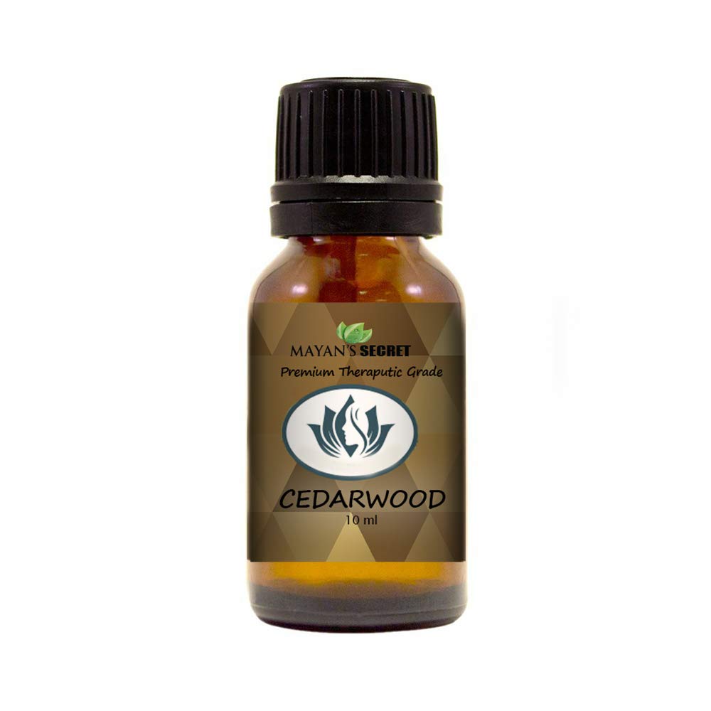 100% Pure Cedarwood Essential Oil - 10ml Glass Bottle for Aromatherapy, Relaxation & Skin Care | Natural Stress Relief & Sleep Aid