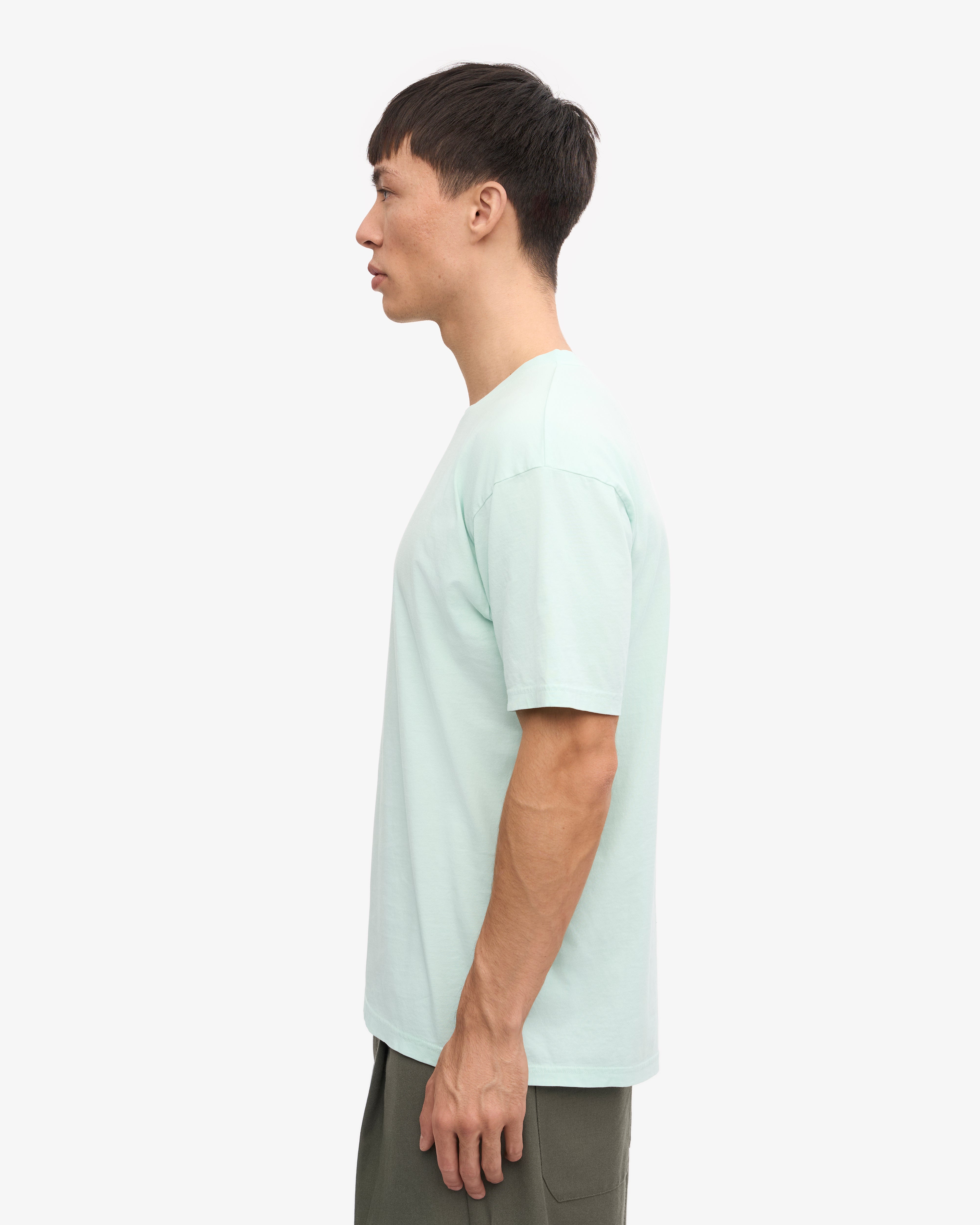Classic Organic Cotton T-Shirt for Men & Women - Light Aqua - Soft & Comfortable Casual Wear for Everyday Use, Outdoors, and Travel
