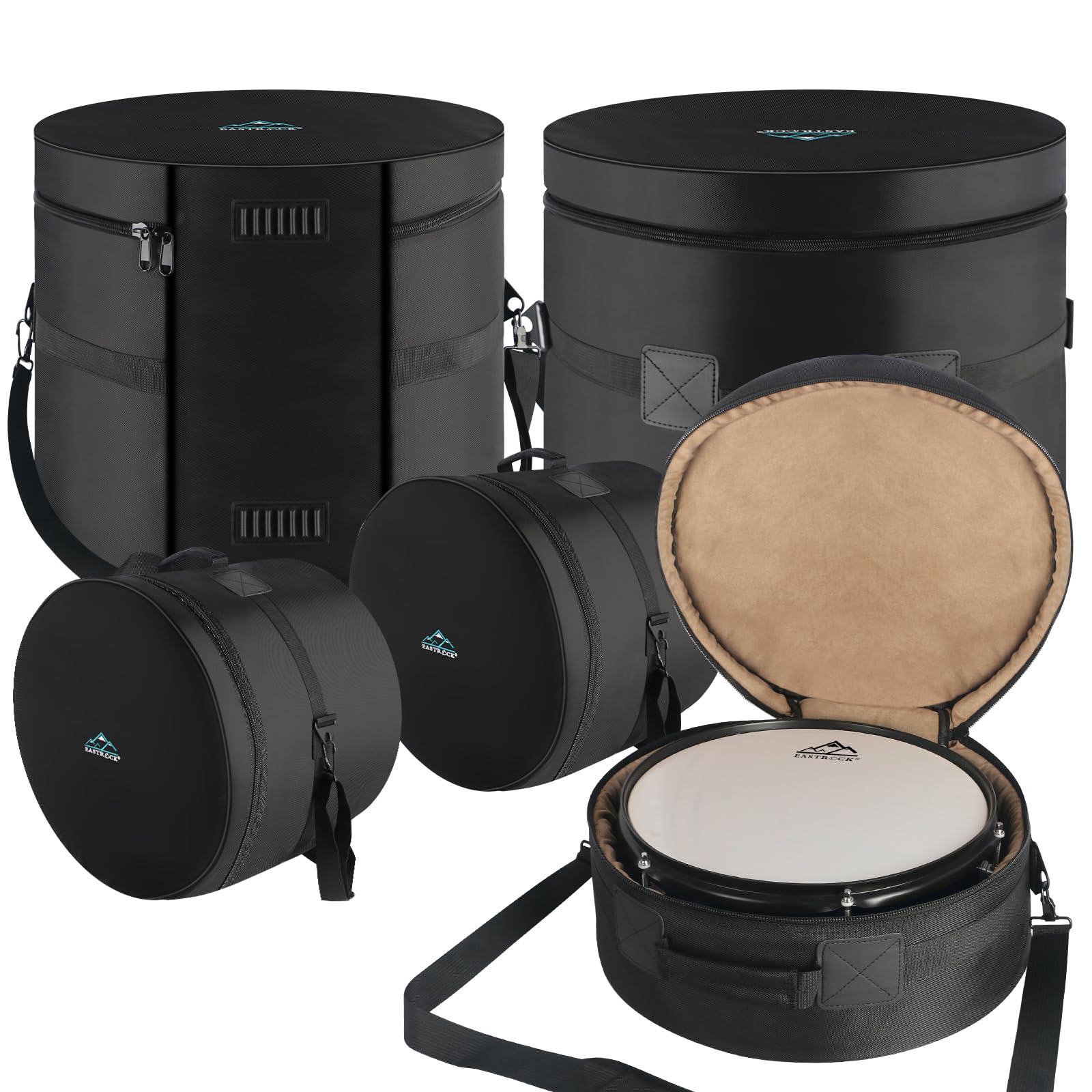 EASTROCK 5-Piece Drum Bag Set for 12