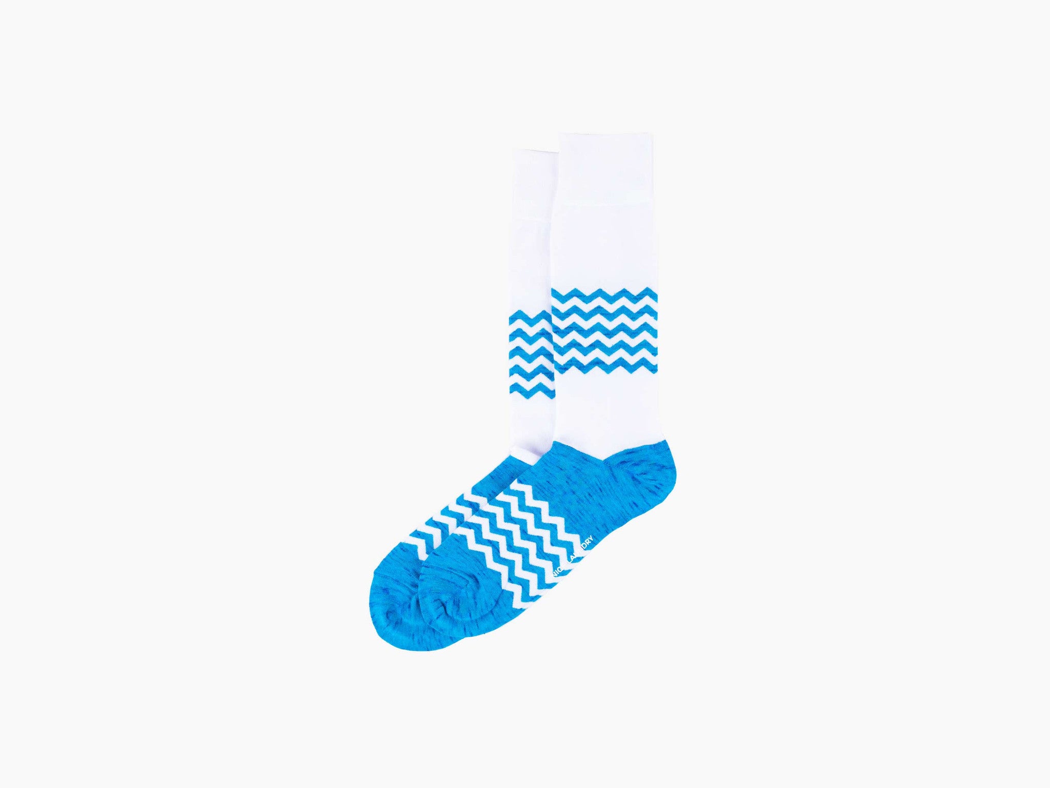 Chevron Colorblock White and Blue Striped T-Shirt - Casual Wear for Women, Perfect for Everyday Outfits and Summer Fashion