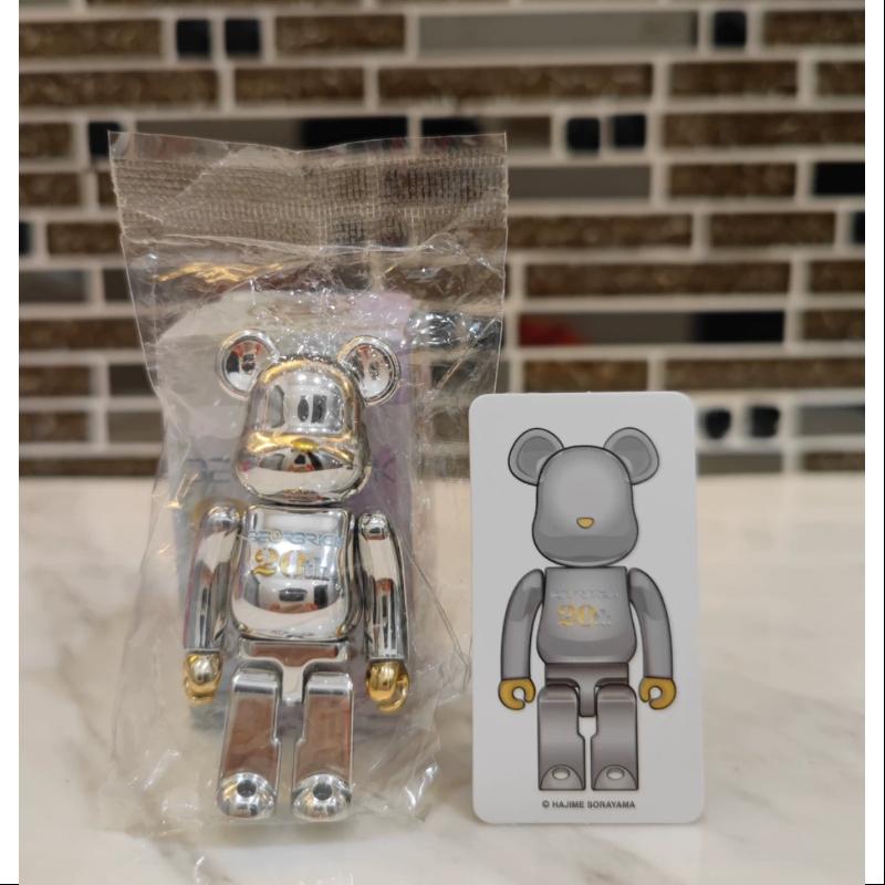 Bearbrick Series 42 SUPER Secret Sorayama Hajime 20th Anniversary 100% Silver Collectible Figure - Perfect for Anime Fans, Art Collectors & Home Decor Display