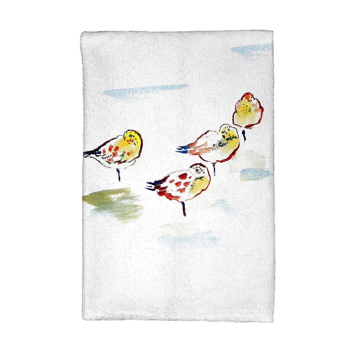 Betsy Drake KT1044 Four Sanderlings Kitchen Towels - Absorbent Cotton Dish Towels for Drying Dishes, Cleaning Countertops & Kitchen Decor - Perfect for Everyday Use, Hosting & Gifting