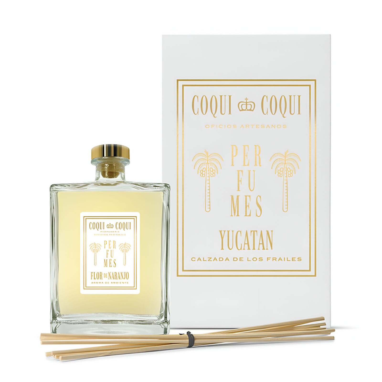 COQUI COQUI Flor de Naranjo Reed Diffuser 375ml | Orange Blossom Scented Home Fragrance | Perfect for Living Room, Bedroom & Bathroom Aromatherapy