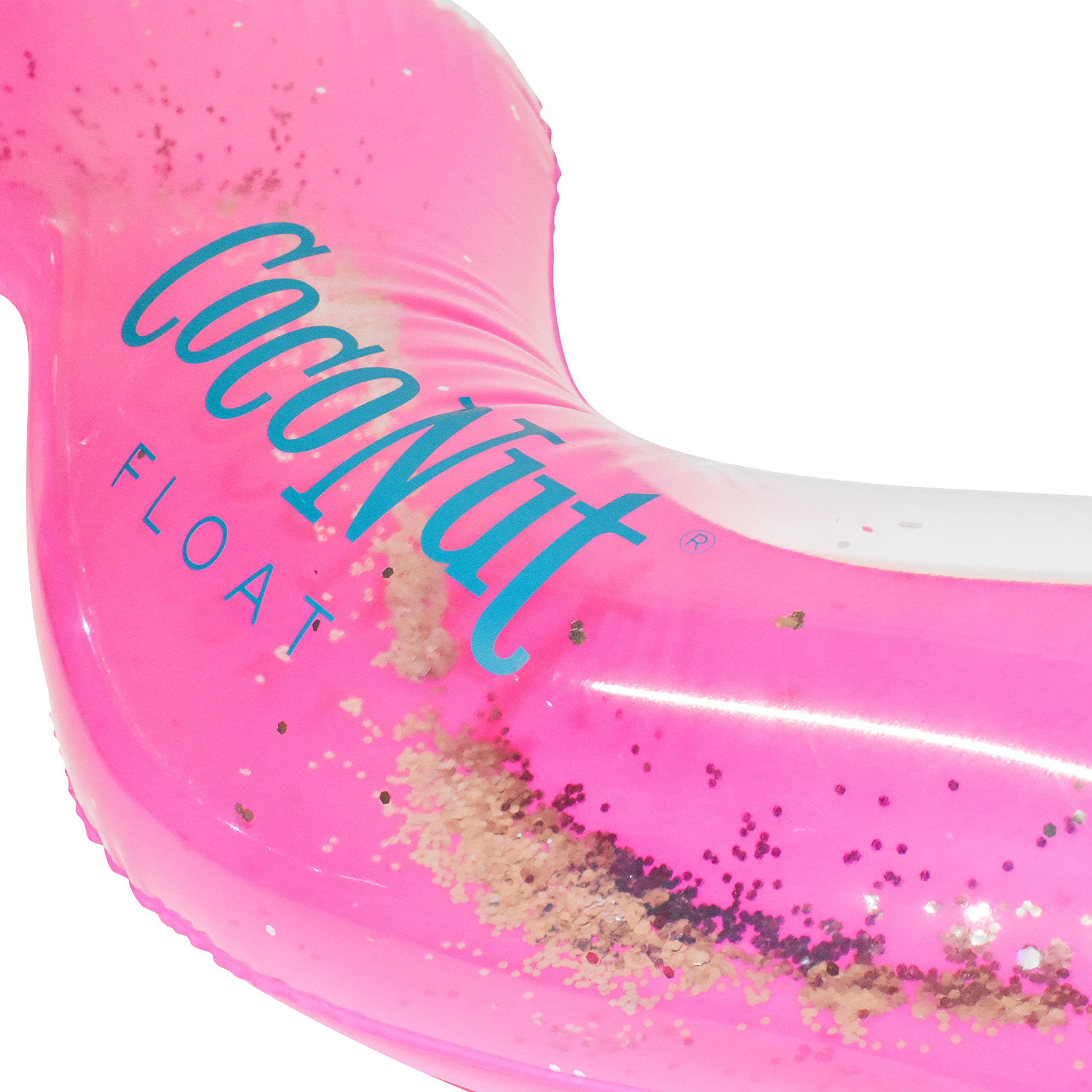 CocoNut Float Glitter Heart Pool Floats – Inflatable Pool Rings for Summer Fun – Durable Lounge Tubes & Water Toys – Perfect for Pool Parties, Beach Trips, and Backyard Gatherings – Ages 8+ Years