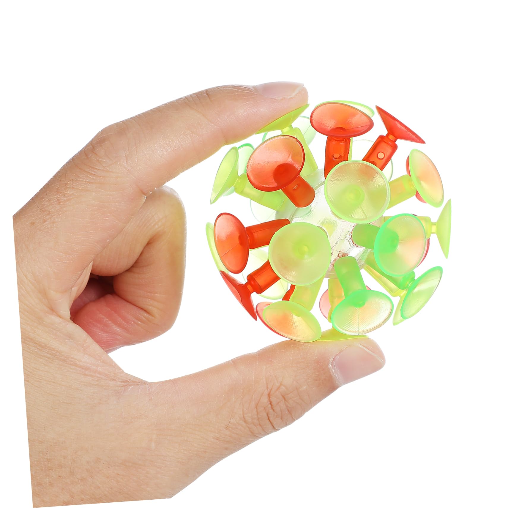 Vaguelly 4-Pack LED Light Up Suction Cup Balls - Fun Outdoor/Indoor Toy for Kids & Adults - Perfect for Pool Parties, Beach Games & Wall Climbing Activities