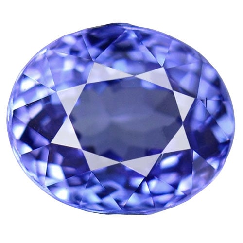 1.15ct Natural Purplish Blue Tanzanite Loose Gemstone - 7x5mm Oval Cut VVS Clarity - Solitaire Engagement Ring Stone for Jewelry Making & Fine Collections