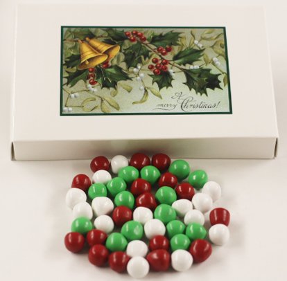 Scott's Cakes Christmas Chocolate Dutch Mints - 8 oz Mistletoe Gift Box | Holiday Treats, Party Favors & Stocking Stuffers