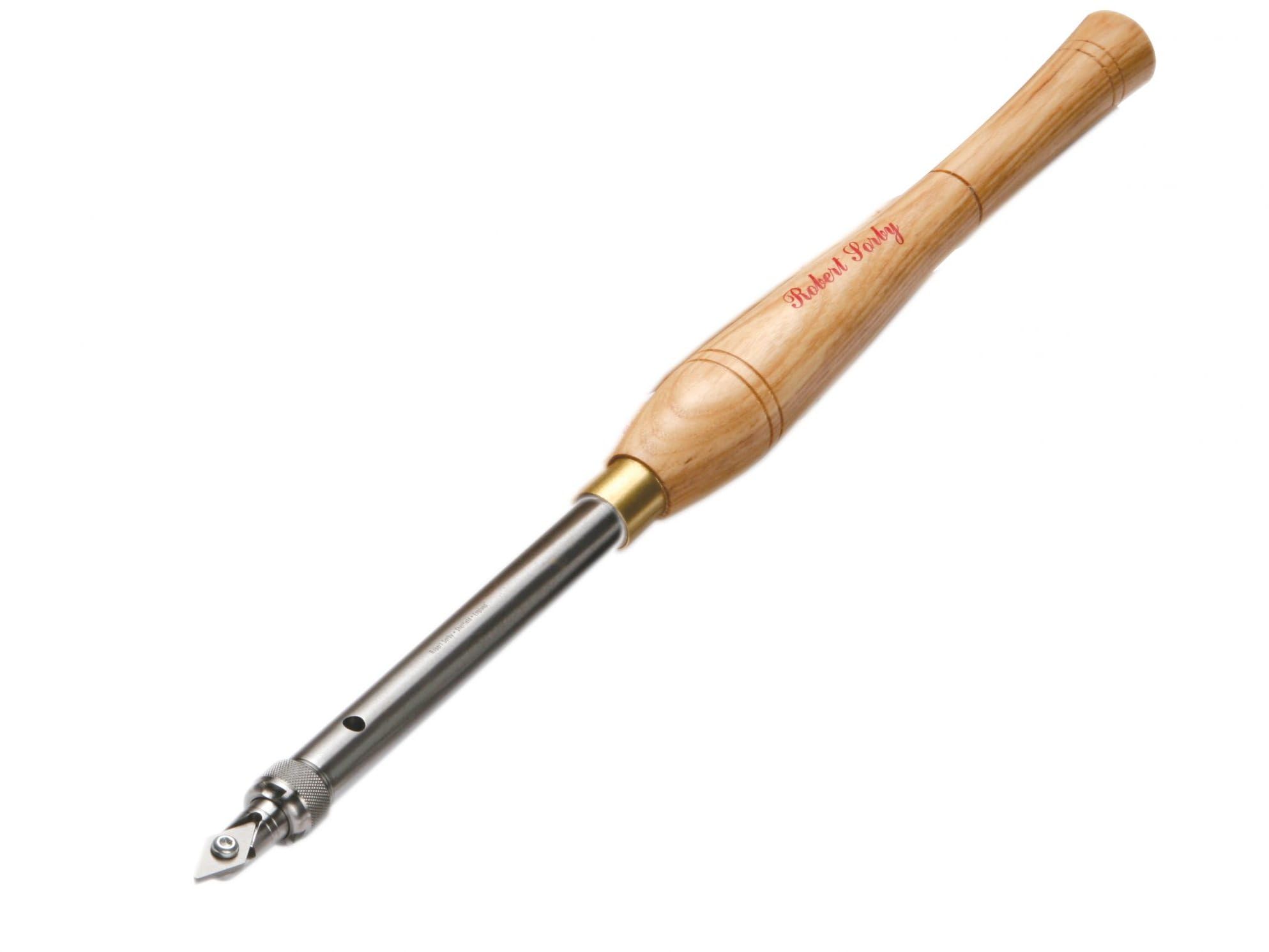 Robert Sorby Handled TurnMaster with Detail Point Carbide Cutter (RSTM-HCT2) - Premium Woodturning Tool for Lathe Work, Carving & Fine Detailing - Perfect for Woodworkers, DIY Projects & Professional Craftsmanship
