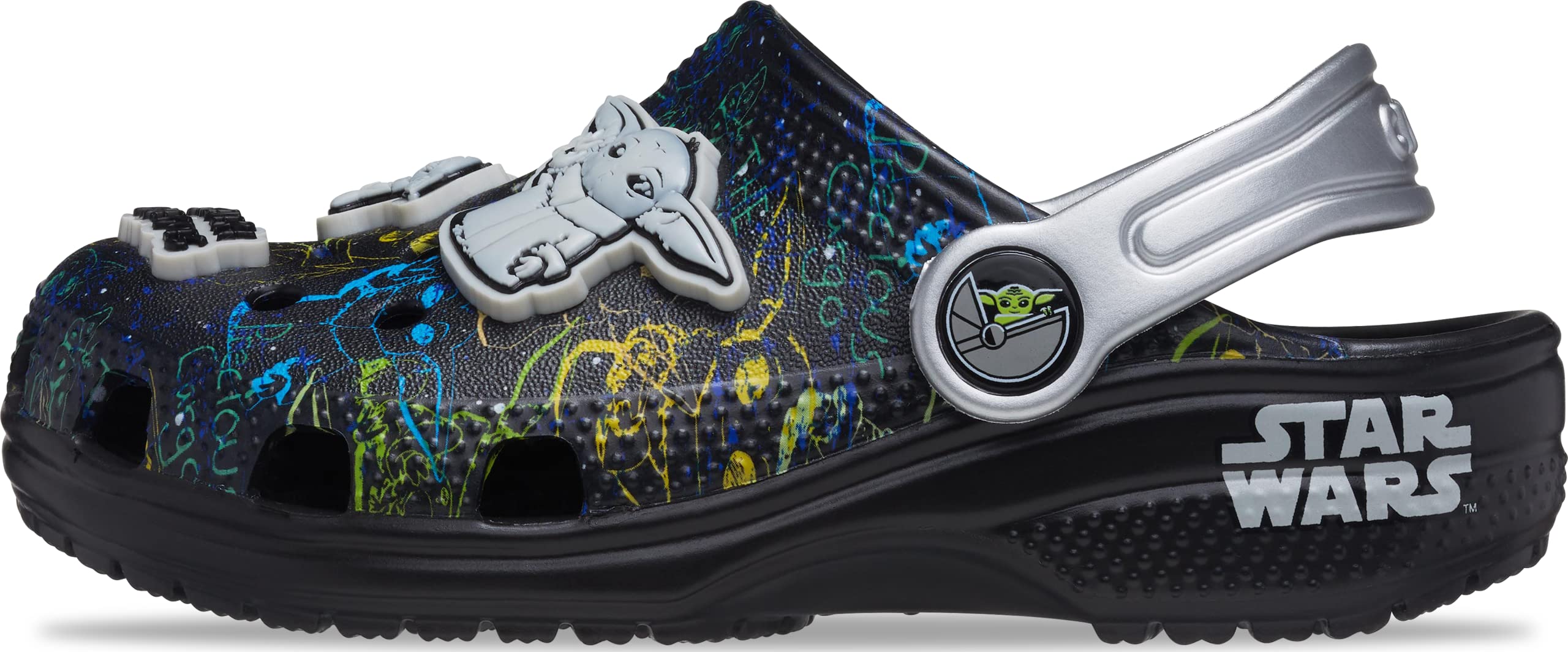 Crocs Unisex Kids Classic Star Wars Clogs - Lightweight & Comfortable Water Shoes for Boys & Girls, Perfect for Pool, Beach, and Outdoor Play