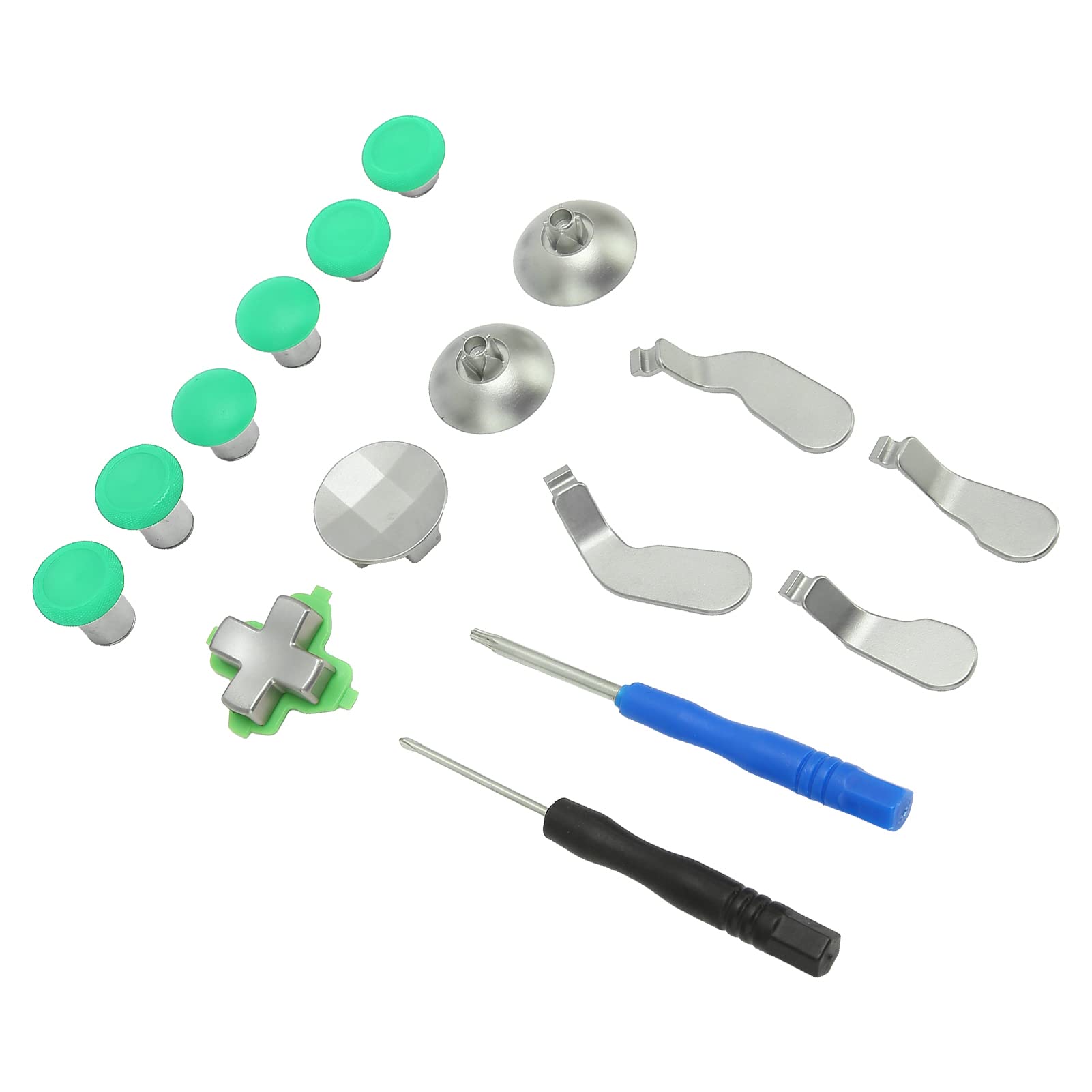 Metal Key Paddle Set for Gaming Controller - Green | Reduce Fatigue for Long Play Sessions