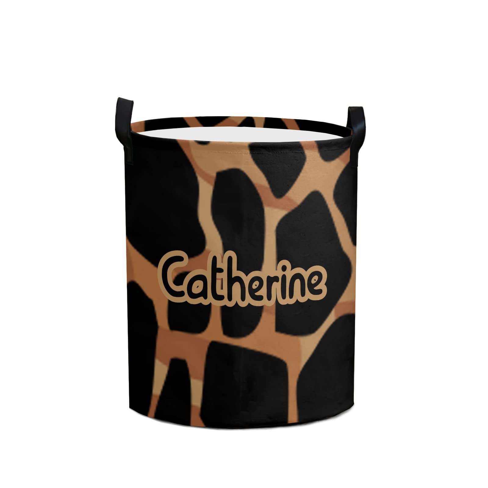 Custom Personalized Animal Laundry Basket with Name - Toy Storage Organizer & Dirty Clothes Hamper with Handle for Bathroom, Living Room, Nursery (Style 12) - Perfect for Kids' Room Decor & Home Organization