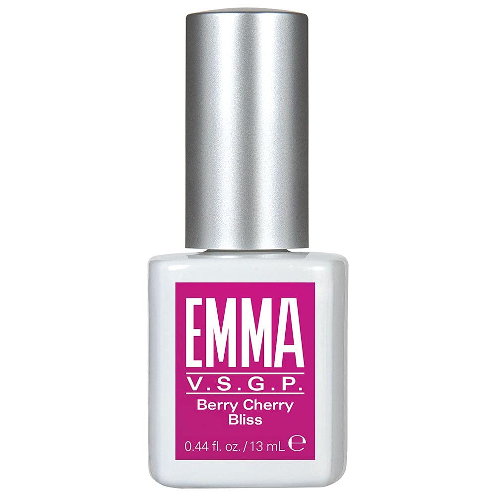 EMMA Beauty Gel Polish - Long Lasting Nail Color with 12+ Free Formula | 100% Vegan & Cruelty-Free | Berry Cherry Bliss (0.44 fl oz) - Perfect for Salon-Quality Manicures at Home or Professional Nail Art