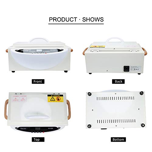 NSKI 1.5L Electric Dry Heat Sterilizer Box KH-360B - High Temperature Nail Tool Sanitizer for Manicure & Pedicure Salon, Professional Nail Art Equipment - Perfect for Sanitizing Nail Files, Clippers & Beauty Tools