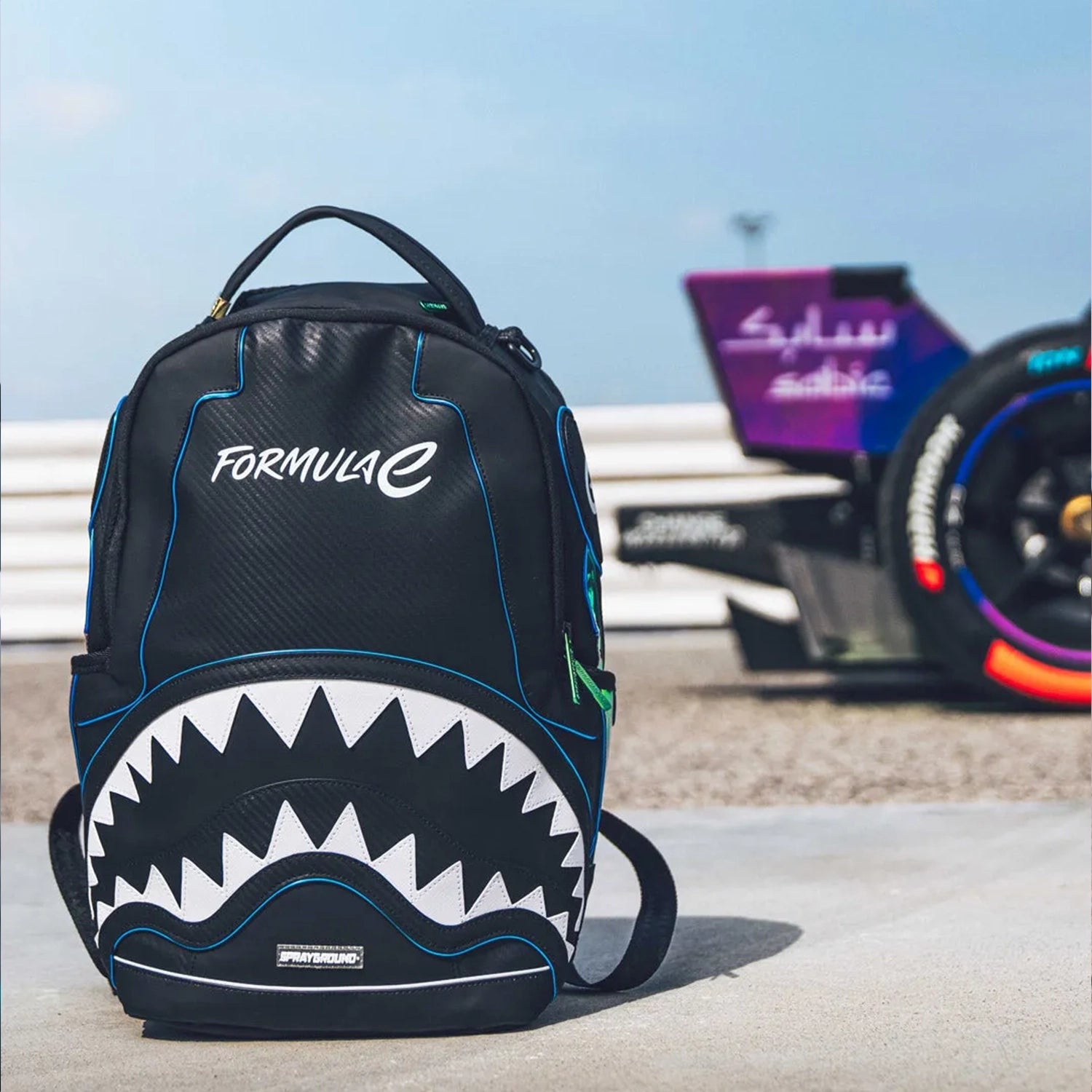 Formula E GEN3 LED Backpack - Light Up USB Rechargeable School Bag for Cycling, Running & Night Safety - Perfect for Students, Commuters & Outdoor Enthusiasts