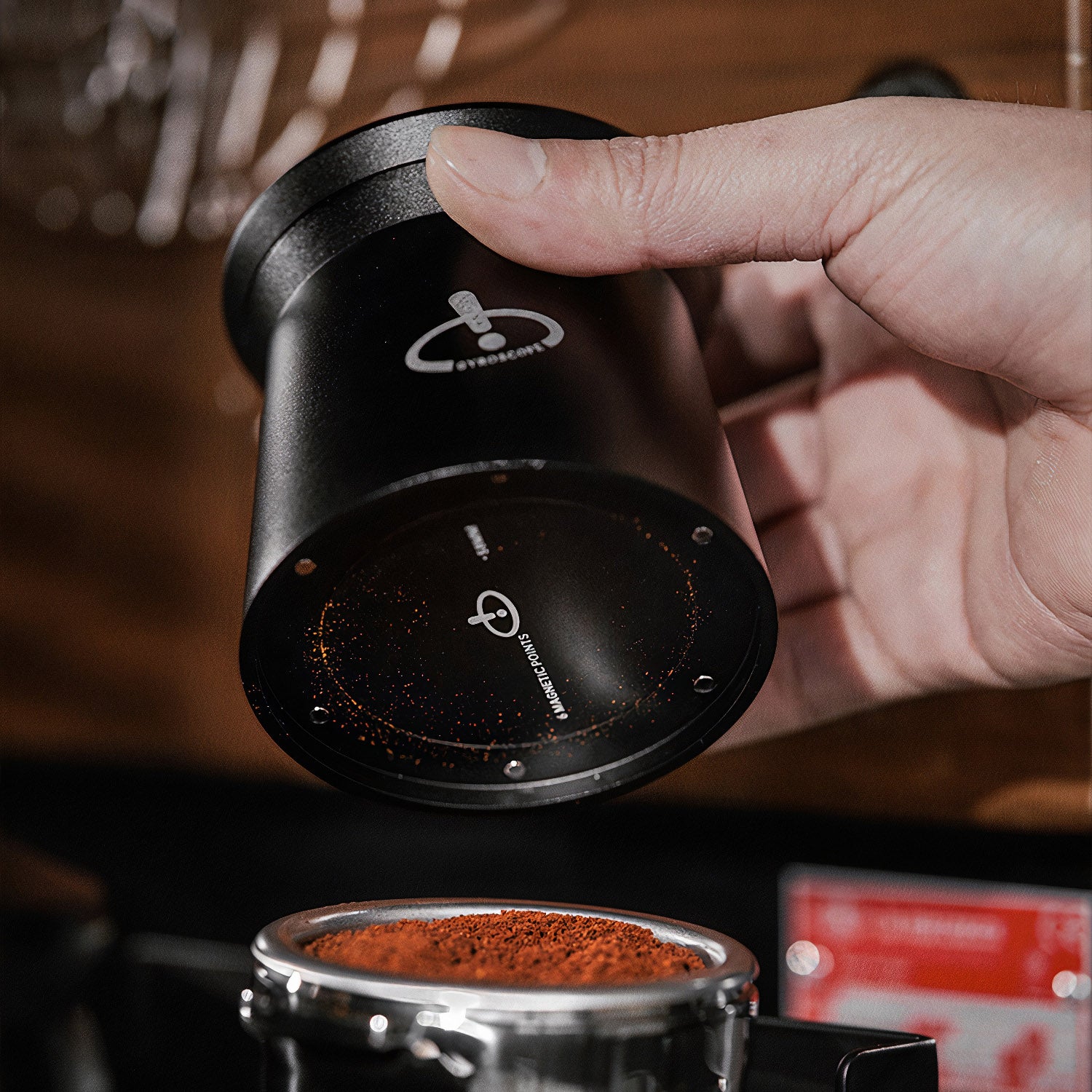 Premium 58MM Stainless Steel Magnetic Dosing Cup - Accurate Measuring Tool for Coffee, Tea, Protein Powder & Kitchen Ingredients | Perfect for Home Baristas, Bakers & Fitness Enthusiasts