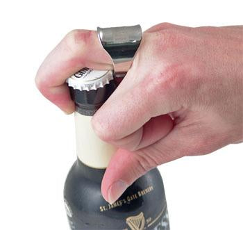 Premium Chrome Ring Bottle Openers - Durable & Stylish Bar Accessories for Beer, Soda & Home Parties (Set of 6)