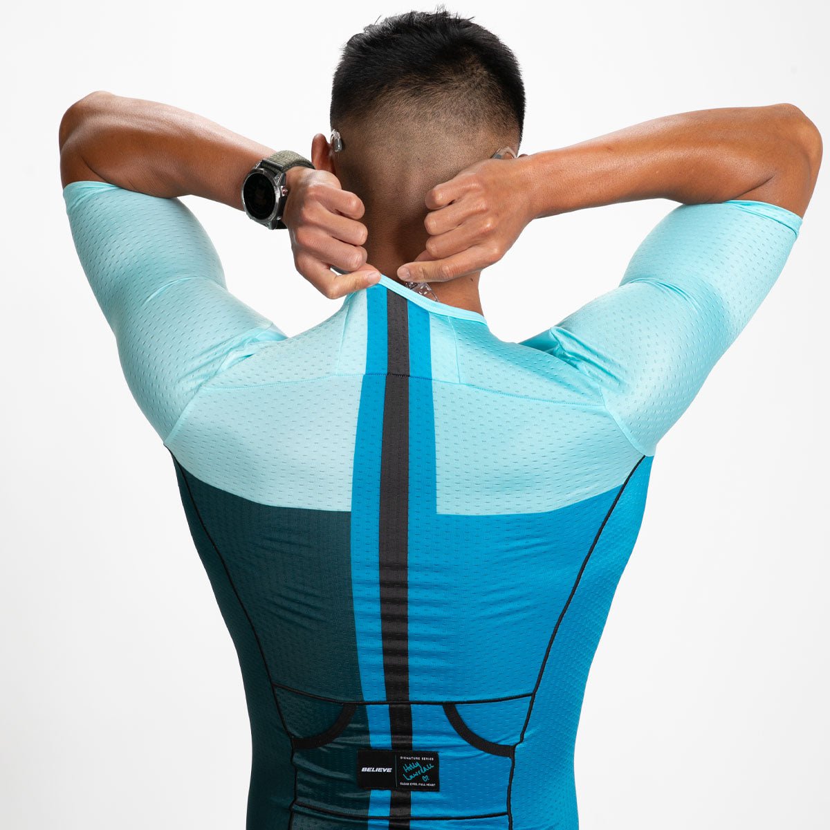 Men's Limited Edition Tri Aero Cycling Jersey - High Performance Breathable Bike Shirt for Road & Mountain Biking | Ideal for Triathlons, Training & Outdoor Sports
