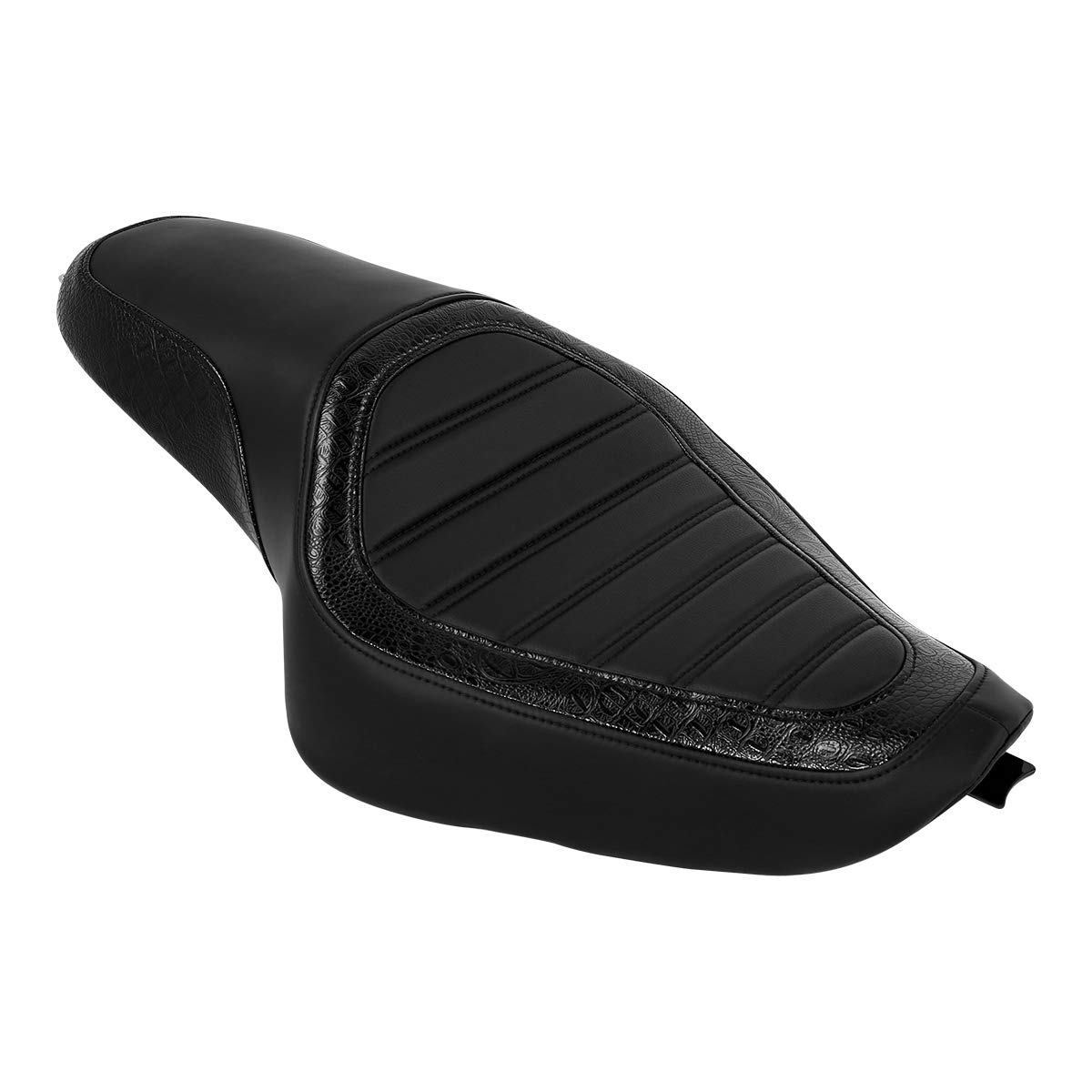 Harley Sportster XL883 XL1200 One-Piece Motorcycle Seat for Driver & Passenger (2004-2022) - Black | Comfortable Ride for Long Distance & City Cruising