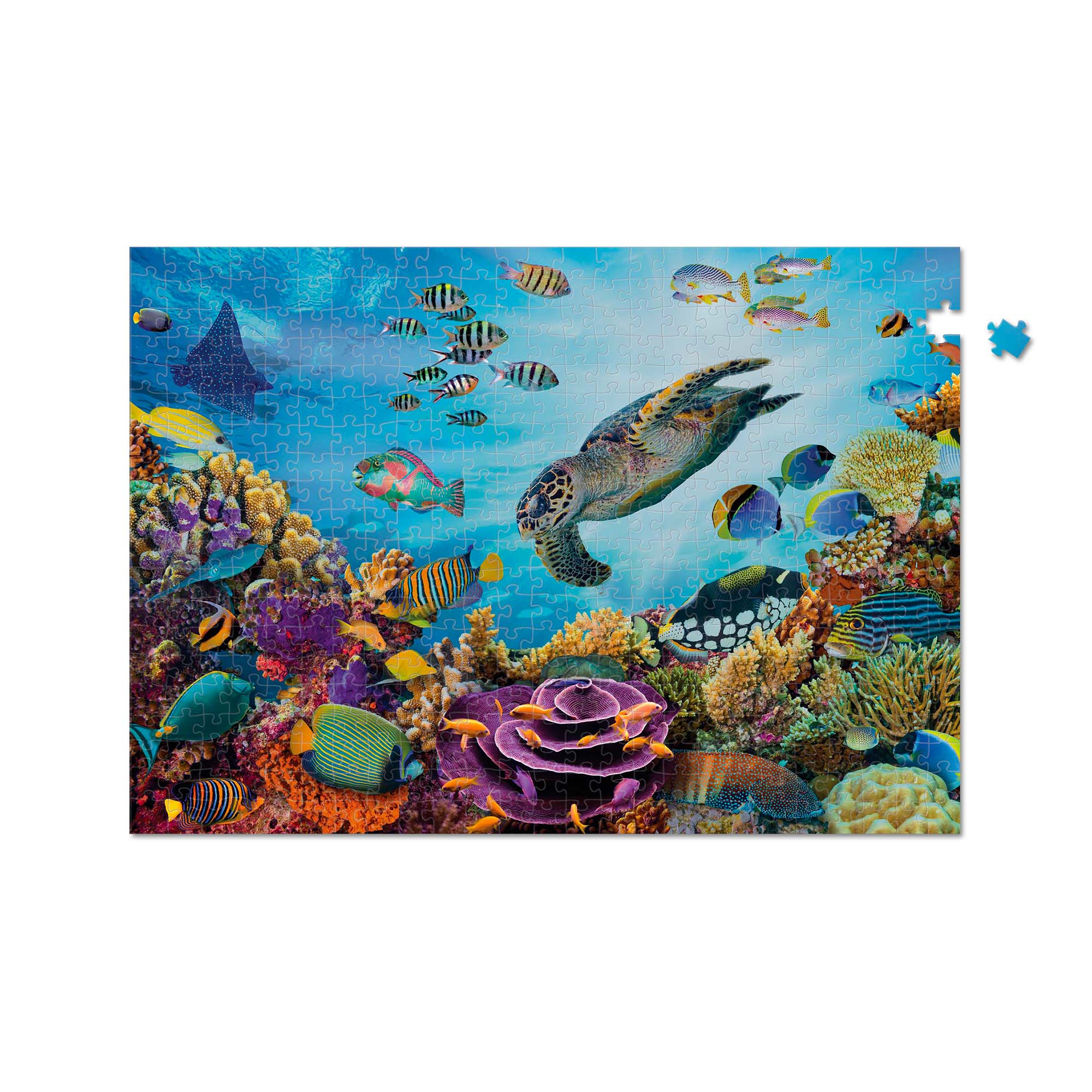 500 Piece XL Jigsaw Puzzle - Underwater Seabed Adventure - Perfect for Family Game Night & Stress Relief