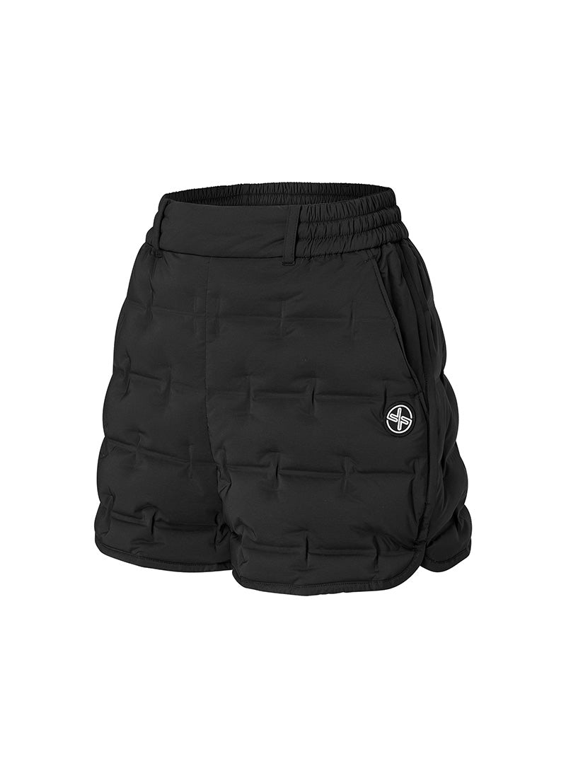 Women's High-Waisted Tube Goose Down Banding Shorts - Warm Winter Thermal Underwear for Skiing, Running & Outdoor Activities