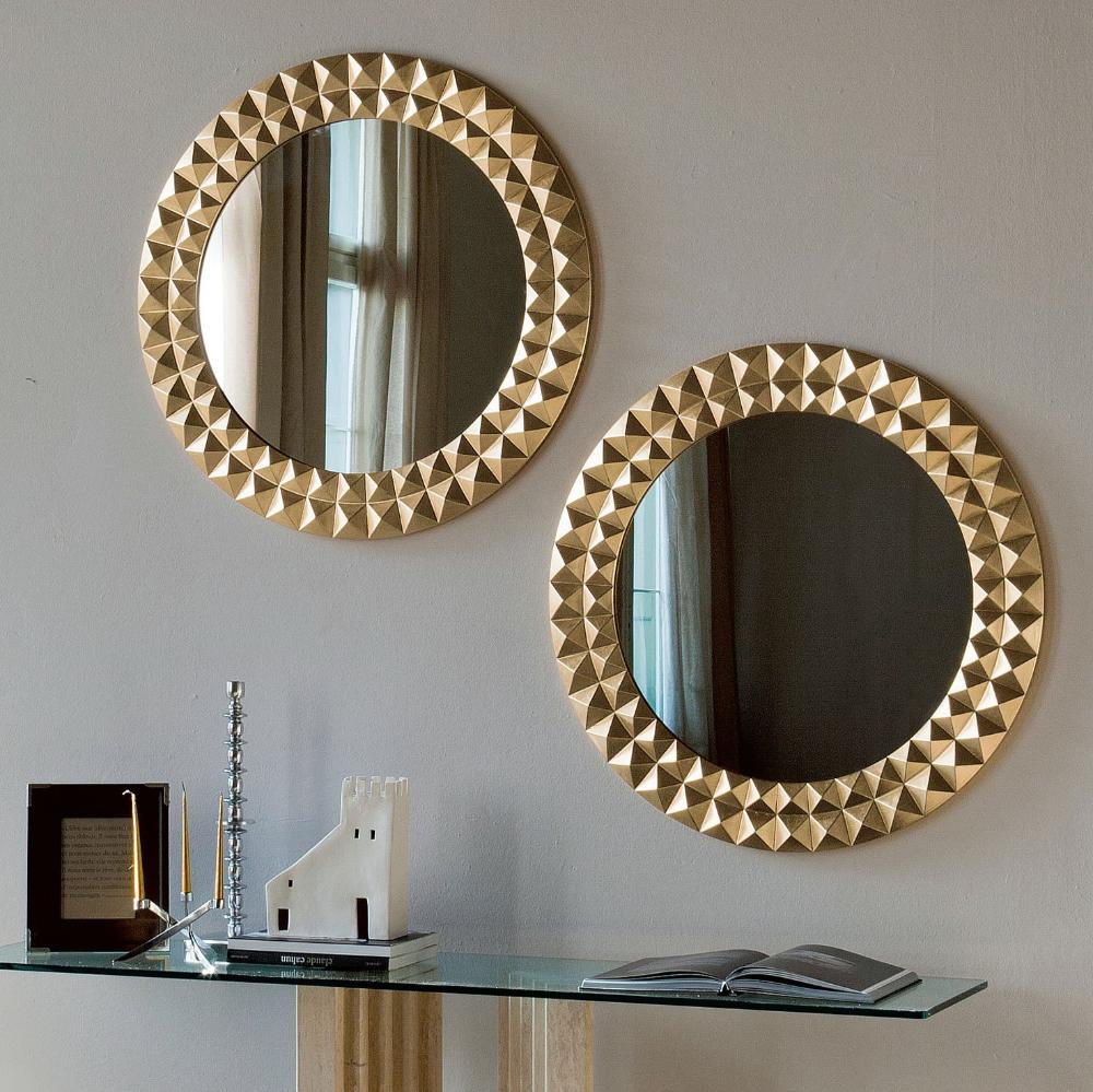 Egyptian Style Wall Mirror - Handcrafted Vintage Decorative Mirror for Living Room, Bedroom, Entryway | Boho Home Decor, Perfect for Hallway & Bathroom