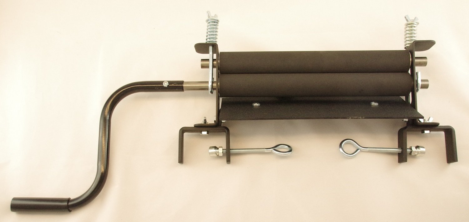 Premium Hand Wringer - Heavy Duty Black & Stainless Steel - Made in USA - Perfect for Laundry, Dishwashing & Kitchen Cleaning Tasks