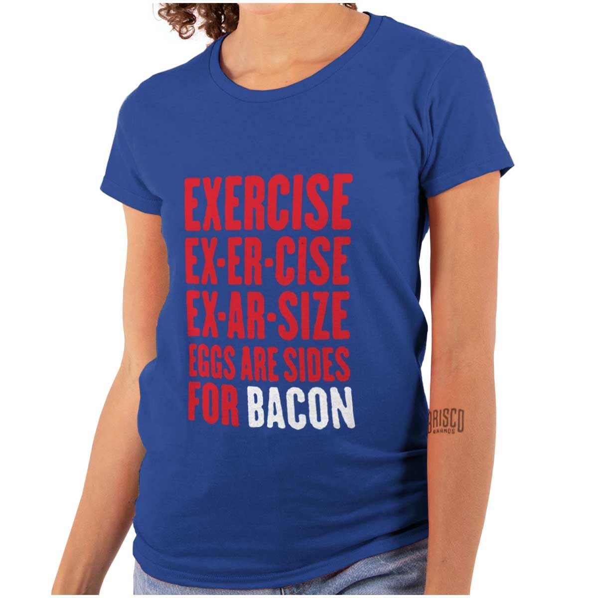 Funny Bacon Eggs Workout Tee for Women - Gym & Casual Wear