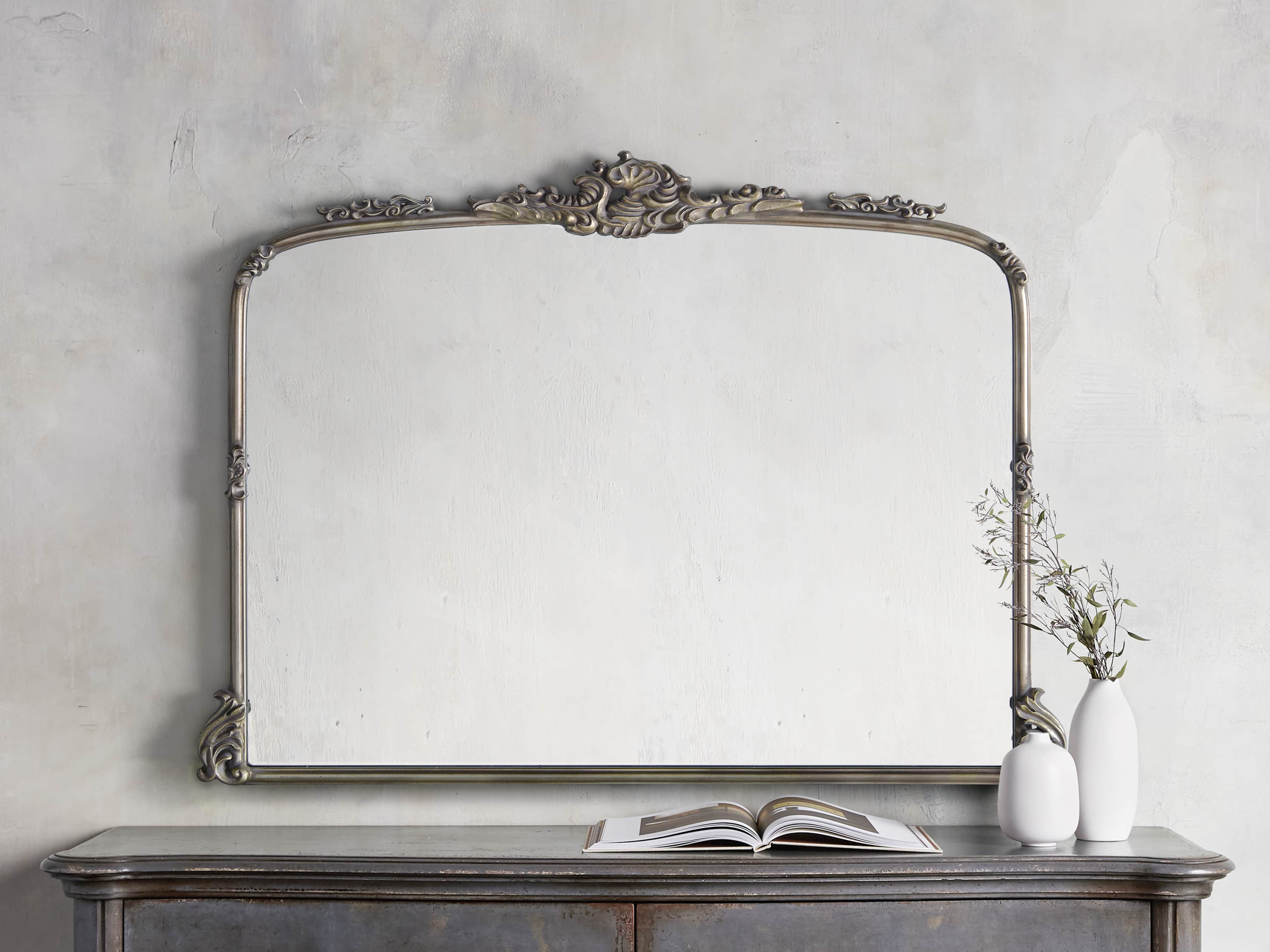 Amelie Dresser Mirror - Elegant Vanity Mirror for Bedroom & Bathroom - Perfect for Makeup, Grooming & Home Decor