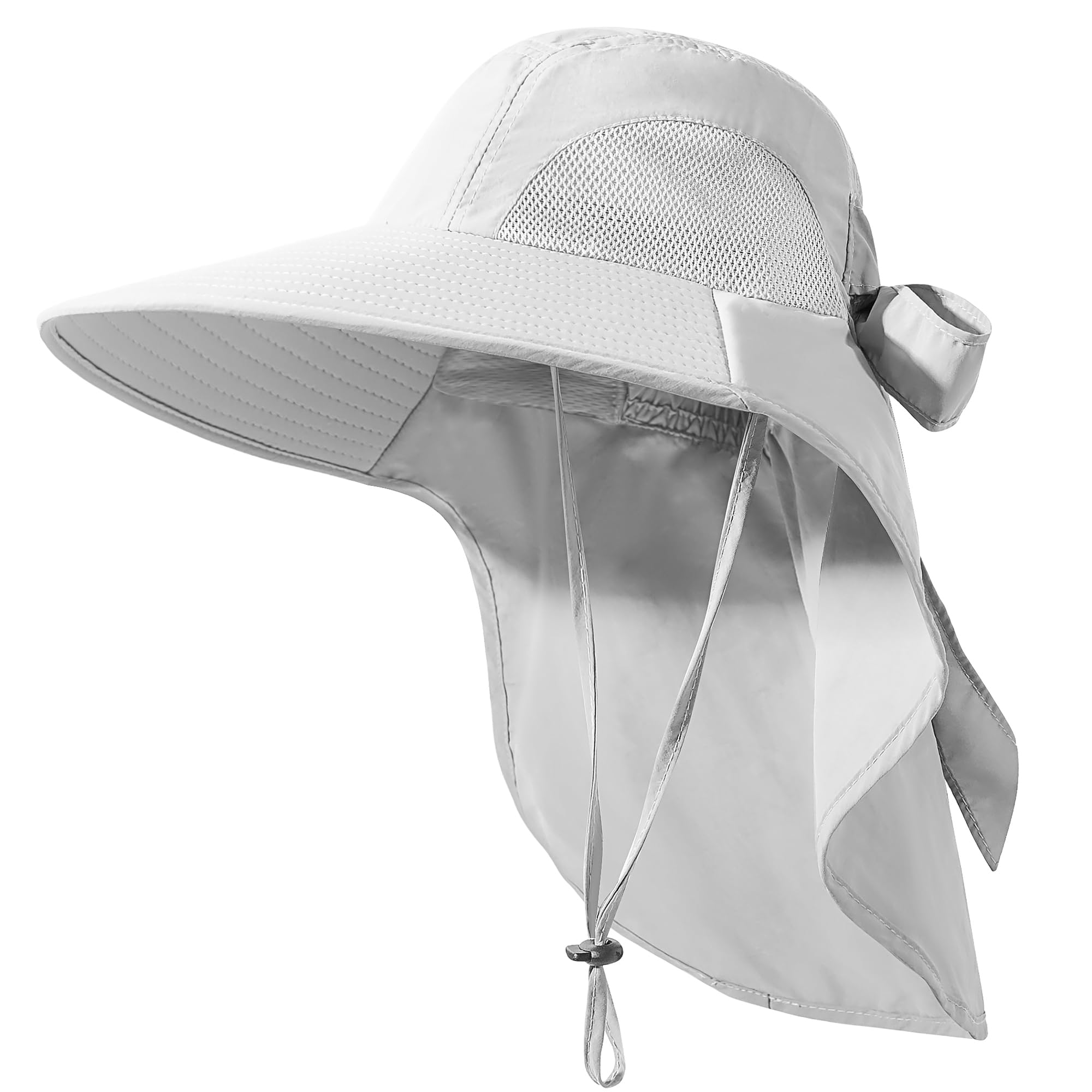 Women's UPF 50+ Sun Hat with Wide Brim - Foldable Waterproof Bucket Hat with Neck Flap for UV Protection - Perfect for Summer, Beach, Fishing, Hiking & Outdoor Activities